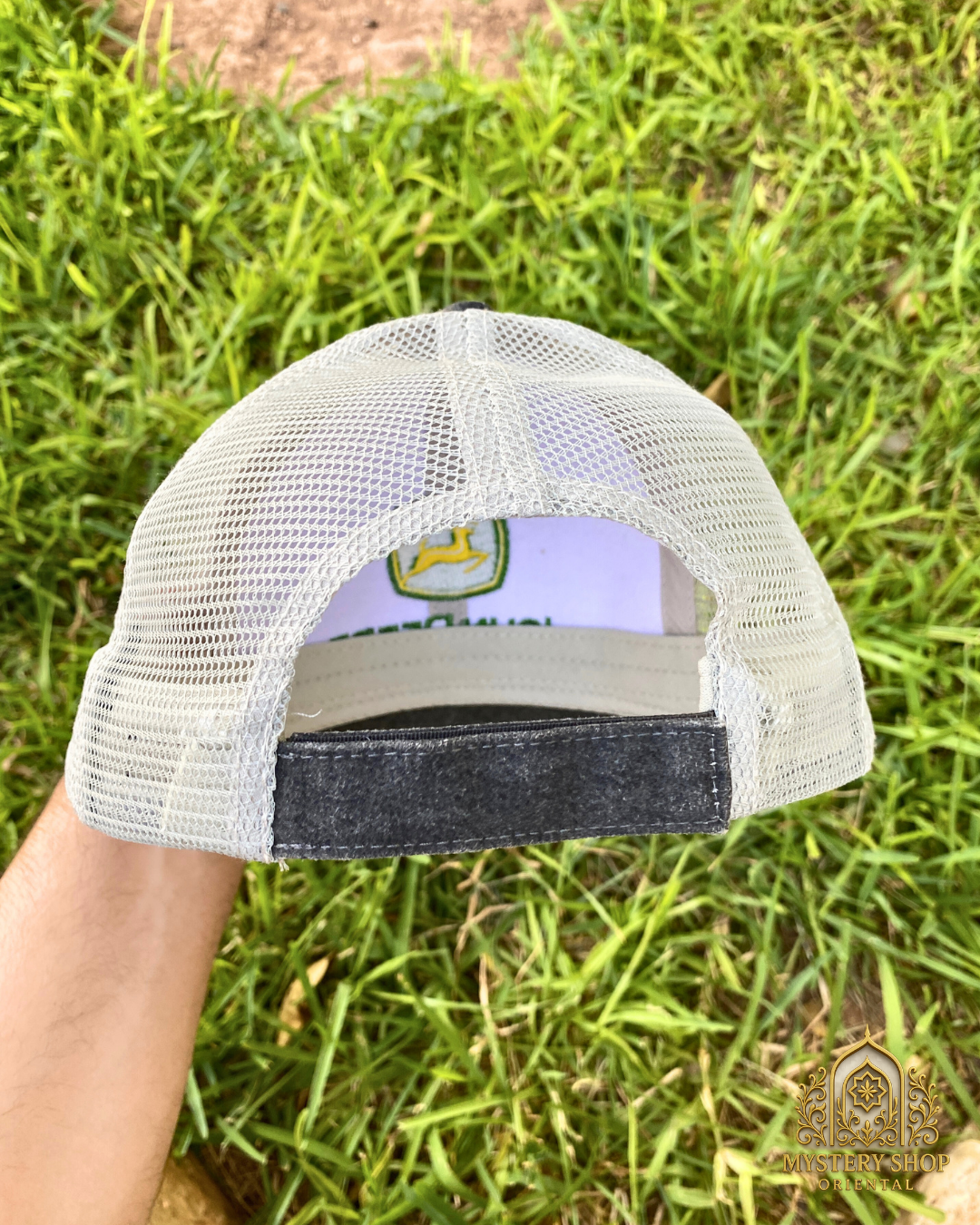 Casquette maille arrière grise John Deere
