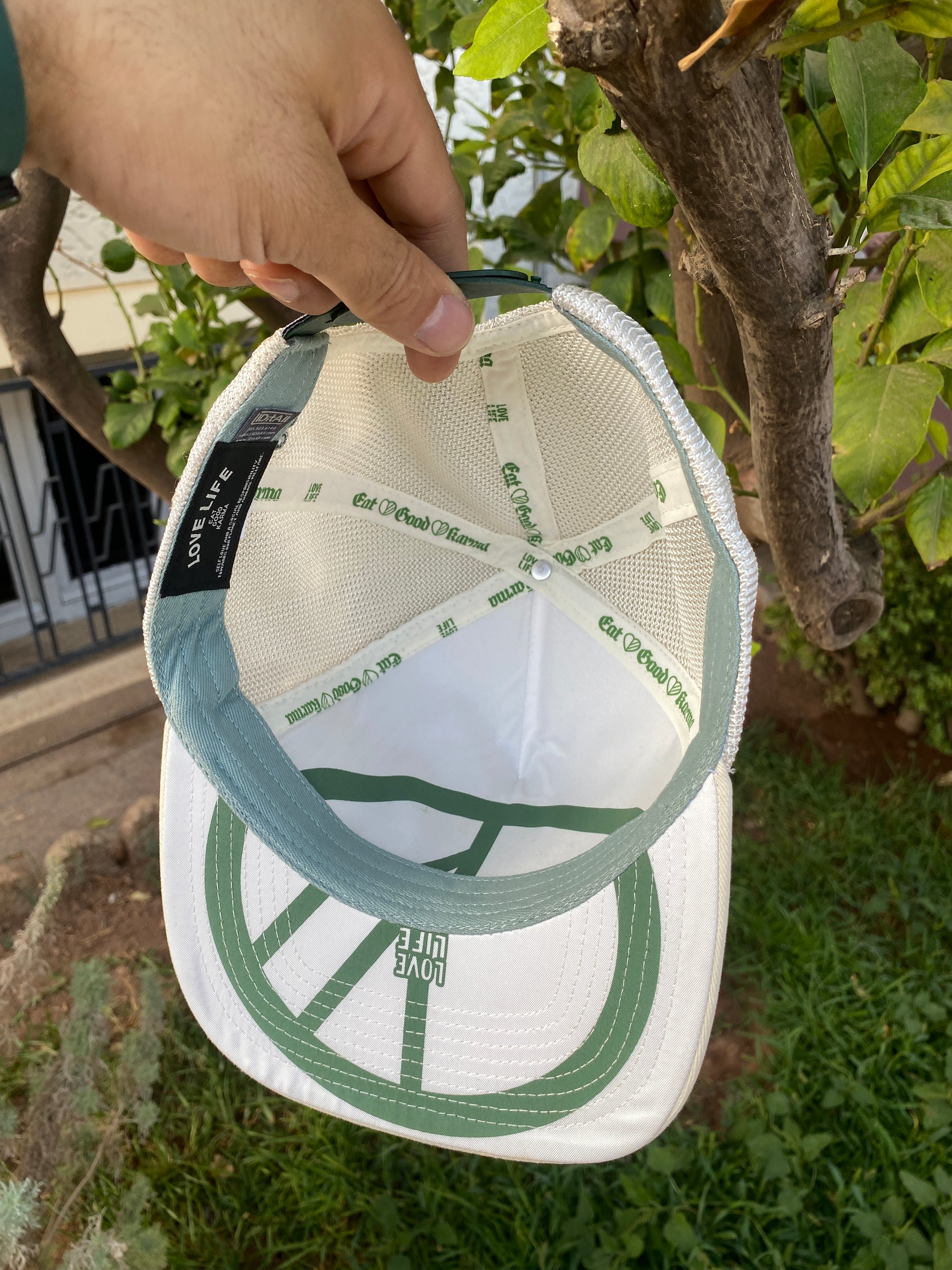 Casquette LOVE LIFE® – Serenity Green Edition.